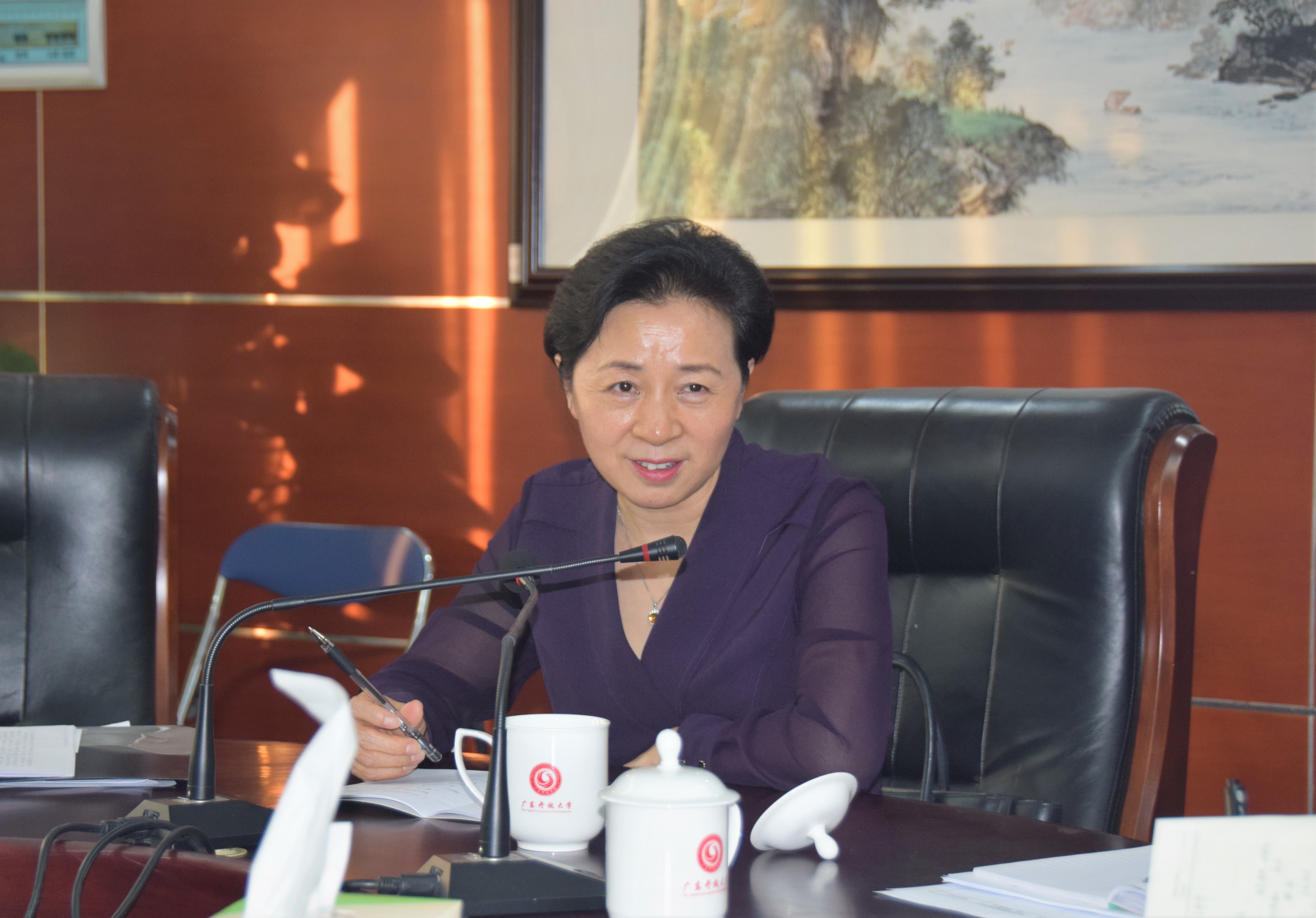 刘文清校长到文化传播与设计学院调研指导工作